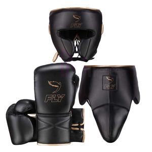 Ensemble de boxe Fly de qualité supérieure en cuir véritable, prix de gros, gants de boxe, protège-tête, protège-aine, ensemble de boxe Fly personnalisé - Product Image 1