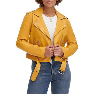 Dernière conception, qualité supérieure, veste en cuir pour femme, hiver, col rabattu, respirante, écologique, personnalisable, vente en gros - Product Image 1