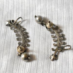 Trending Brass Handmade Silver look alike brass Ear <b>Cuff</b> Brass Ear Wrap Fashion Jewelry for women and girls - Product Image 4