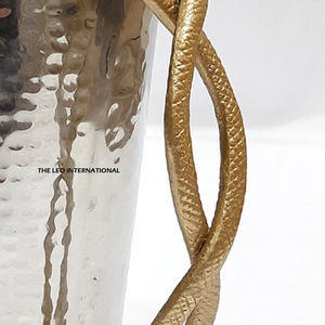 Carafe à eau en acier inoxydable et laiton martelé avec logo personnalisé, accessoires et décorations pour boissons, pot pour offrir en cadeau - Product Image 6