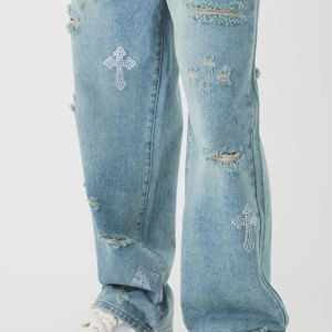 Pantalones de mezclilla de punto para hombre, estilo formal, de cintura media, ligeros y transpirables, estilo urbano, venta al por mayor 2026, OEM personalizado - Product Image 4