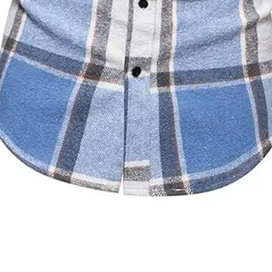 Chemise à carreaux boutonnée pour homme en coton brossé doux, chemise décontractée pour l'extérieur, fabricant OEM pour l'exportation - Product Image 3
