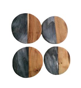 Portalápices y Organizador de Escritorio Circular Tallado a Mano con Incrustaciones de Ágata, de Alta Calidad, Estilo Antiguo, de Delhi - Product Image 2