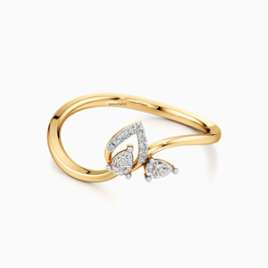 Anillo de Compromiso con Diamante Cultivado en Laboratorio con Corte de Pera, Inspirado en la Naturaleza, para Mujer, Oro de 10K, 14K, 18K, Plata 925, 935, Chapado en Rodio, de Lujo - Product Image 2