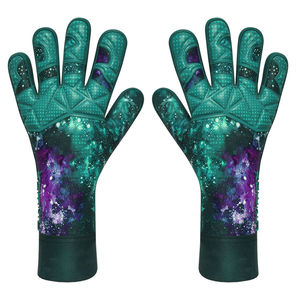 Gants de gardien de but de football, rembourrage double couche, haute adhérence, latex allemand, protection des doigts, respirant, léger, séchage rapide, football - Product Image 1