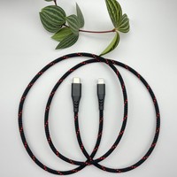 Cable Tipo-C Certificado MFI con Conductor de Cobre Puro, Blindaje Trenzado Metálico, Carga Rápida para iOS y Computadora - Opciones de 1m/3 pies y 10 pies