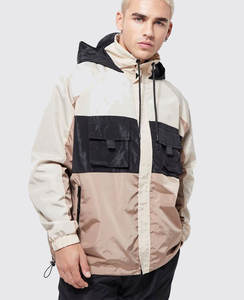 Custom Reflective Logo High Quality Waterproof Pull Over Zipper Thick Windbreak Cotton Street Wear Zip up <b>Hoodie</b> Jacket for Man - Product Image 2