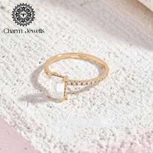 Bague de fiançailles classique pour femme Charm_Jewells plaquée or rose, sertie de moissanite taille coussin, certifiée IGI, 3 g - Product Image 1