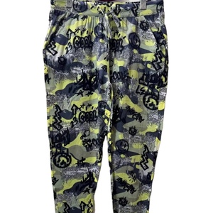 Taille haute jambe large femmes pantalons en soie printemps droit plissé lâche XL dames Palazzo Streetwear Style élastique Logo bureau - Product Image 5