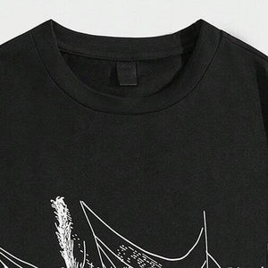 เสื้อยืดคอกลมพิมพ์ลายแมงมุมแบบพรีเมียมสำหรับผู้ชายสำหรับวันฮาโลวีน เสื้อยืดแขนยาวแบบลำลองสำหรับผู้ชาย - Product Image 4