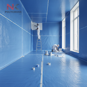 Feuille de protection de peinture jetable, imperméable, pour une couverture de surface anti-poussière et résistante aux éclaboussures - Product Image 5