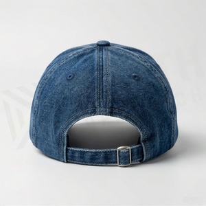 Gorra de Béisbol de Mezclilla, 6 Paneles, Visera Ajustable, Unisex, Estilo Casual, Algodón Lavado, Color Sólido, Gorra Snapback para Adultos - Product Image 2