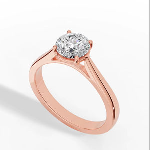 High Quality Eternal Brilliant Round Cut <b>Solitaire</b> Lab Grown Diamond <b>Ring</b> 925 <b>silver</b> Wholesale OEM Fine Jewelry Manufacturer - Product Image 4