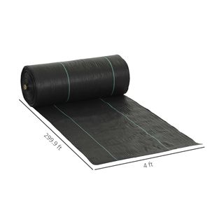 4FT X 300FT tessuto resistente 5oz tessuto paesaggio barriera erbaccia per il giardino - Product Image 3