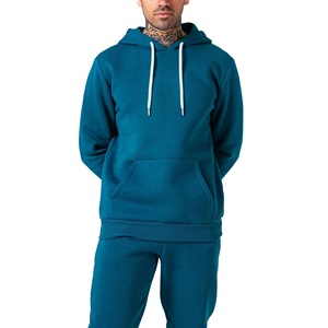 Conjunto Deportivo Personalizado con Logotipo, de Algodón Orgánico Sólido, Transpirable, con Capucha, para Hombre - Product Image 1