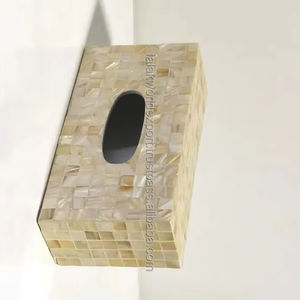 Caja de pañuelos de nácar personalizada para servilletero de hotel y restaurante en casa/dispensador de Falak World Export - Product Image 1