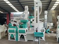 Mini-décortiqueuse de riz combinée / Décortiqueuse automatique de paddy 1000 kg/h / Unité de traitement du riz à petite échelle à vendre
