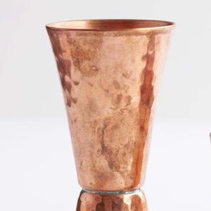 Verres en cuivre de qualité supérieure, porte-boissons en métal, gobelets pour eau, jus, cocktails, durables, réutilisables, pour la cuisine et la salle à manger. - Product Image 1