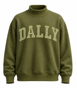 Sudadera Oversize Unisex al por Mayor con Cuello Mock Personalizado, de Algodón y Forro Polar, con Parche Griego, Estilo Casual para Invierno - Product Image 4