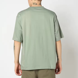 Camiseta de Manga Corta para Hombre, Cuello Redondo, 100% Algodón, 260 GSM, Tejido de Punto, Talla Grande, Impresión Frontal con Logotipo Personalizado, Venta al Por Mayor - Product Image 2