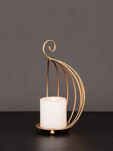 ชุดเชิงเทียนทองเหลืองดีไซน์เกลียวสำหรับตกแต่งบ้าน พร้อมของตกแต่งบ้าน - Product Image 5