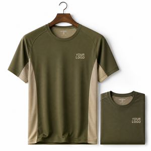 Camiseta Deportiva Personalizada para Hombre, Manga Corta, Absorbe la Humedad, Secado Rápido, Transpirable, Corte Deportivo, Largo Regular, Cuello Redondo - Product Image 2