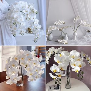 ดอกกล้วยไม้ฟาแลนนอปซิสสีขาว THAF-019 ดอกไม้ประดิษฐ์เหมือนจริง ทำจากยางลาเท็กซ์เนื้อนุ่ม สำหรับตกแต่งบ้านและงานปาร์ตี้ - Product Image 6