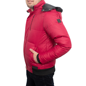 Best Price Customizable Man Puffer Jackets Thin Street Style Hooded Collar <b>Top</b> Fashion Plain Blank Design Puffer Jacket Male - Product Image 4