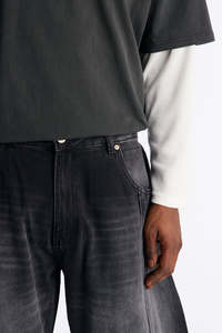 Jeans de mezclilla lavados personalizados de alta calidad, jeans casuales holgados para hombre, jeans de estilo urbano para hombre - Product Image 2