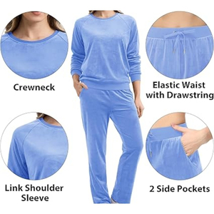 Conjunto Deportivo de Dos Piezas para Mujer, Color Sólido, Informal, con Capucha, Pantalones Deportivos, Traje Deportivo de Verano 2026 - Product Image 4