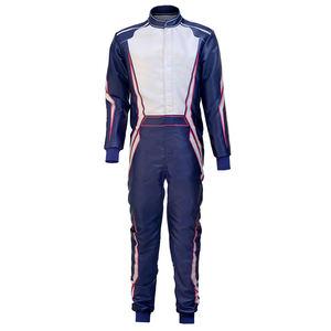 Combinaison de Karting Respirante Grande Taille de Haute Qualité avec Design par Sublimation, Col Montant, Manches Longues et Fermeture Éclair Étanche - Product Image 1