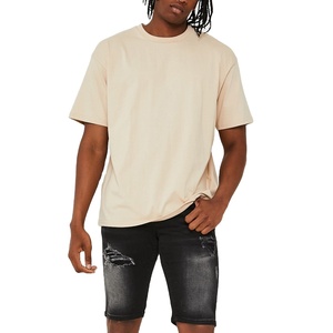 Camiseta Personalizada para Hombre, 100% Algodón, Transpirable, Lisa, Estilo Vintage, Holgada, Casual, con Estampado de Letras por Transferencia Térmica - Product Image 1