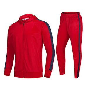 ชุดวอร์มลำลองผู้ชายสำหรับฤดูหนาว ผ้าฟลีซแขนยาว พร้อมกางเกงขายาว ซิป แห้งเร็ว ระบายอากาศได้ดี ผ้าฝ้าย 100% ชุดกีฬา - Product Image 4