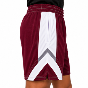 Shorts coupe-vent en polyamide personnalisés, légers, en nylon color-block, shorts d'été pour hommes, haute qualité, logo personnalisé - Product Image 2
