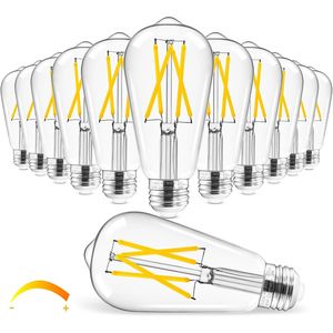 Lampadina LED Vintage Edison Dimmerabile 6W Equivalente a 60W, Luce Bianca Calda 3000K, Attacco E26, 700LM, Certificata UL, Alto CRI 95+ - Product Image 1