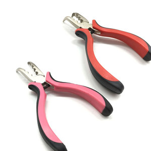 Mini alicates profesionales de 3 orificios para extensiones de cabello con micro anillos, herramienta aplicadora de precisión para cápsulas de cabello con pinzas de extensión - Product Image 1