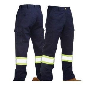 Wholesale Custom Logo 100% Cotton Reflective Safety Workwear Protective <b>Cargo</b> <b>Work</b> <b>Pants</b> for Construction Worker Uniforms - Product Image 6