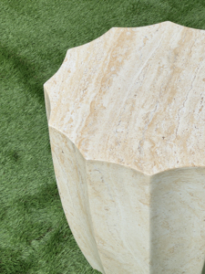 Mesa de Centro de Cemento y Carambola en Color Grafito, Centro de Atención Escultural Moderno para Muebles de Sala de Estar Contemporánea - Product Image 6