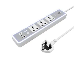 wholesale custom most popular electrical power strips schuko overvoltage protection power strip