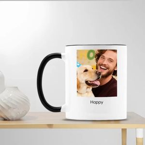 Mug en céramique personnalisé de 11 oz avec photo et texte de votre animal de compagnie – Contacter le vendeur avant de commander - Product Image 2