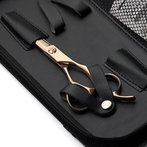 กรรไกรตัดผมระดับมืออาชีพ พรีเมียม บาร์เบอร์ โรสโกลด์ ขนาด 7 นิ้ว สำหรับการจัดแต่งทรงผมอย่างเรียบเนียนและแม่นยำ - Product Image 4