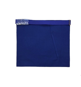 Tablier de Maître Ancien Maçon Professionnel en Peau d'Agneau Blanche avec Bordure Bleue, Tablier de Cérémonie de Loge, Vente en Gros - Product Image 2