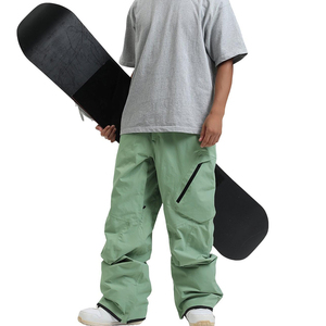 Pantalones de esquí y snowboard para hombre al por mayor, nuevo diseño, cortavientos, holgados, con cintura elástica, cierre de cremallera y técnicas de estampado. - Product Image 5