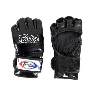ถุงมือ MMA คุณภาพดีที่สุด ขายดี พร้อมโลโก้สั่งทำ แบบเปิดฝ่ามือ ครึ่งนิ้ว Fairtex มวยไทย สายรัดปรับได้ สำหรับฝึกซ้อมและต่อสู้ - Product Image 1