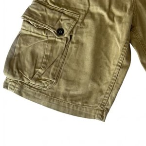 Wholesale Men Casual Double <b>Belt</b> Shorts Streetwear Cotton Summer Loose Fit <b>Elastic</b> Waist Breathable Stylish Fashion Cargo Shorts - Product Image 4