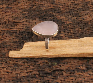 Pendientes de Lujo de Cuarzo Rosa en Forma de Pera, Plata de Ley 925, Joyería de Gema Rosa en Forma de Lágrima, Pendientes Estéticos de Poder Suave, Venta al por Mayor - Product Image 4