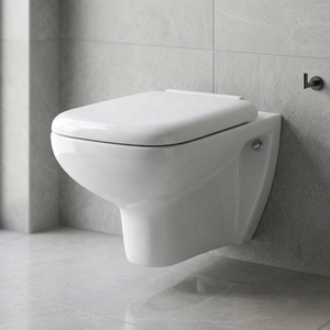 Luxurious Square Wall Hung Water Closet Rimless <b>Ceramic</b> Toilet <b>Pan</b> Premium Bathroom WC Sanitary Ware India - Product Image 1