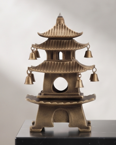 Quemador de Incienso de Aluminio Tipo Pagoda con Campanas Colgantes, Incensario Cónico, Recolector de Ceniza, Decoración para Meditación, Venta al por Mayor - Product Image 2