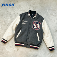 Veste de baseball streetwear pour homme, prix d'usine Layenne, logo personnalisé, veste classique de style Letterman pour équipe scolaire