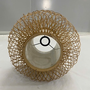 Pantalla de Lámpara Redonda de Bambú Tejido Ecológica - Decoración Sostenible para Hogares, Restaurantes, Hoteles y Resorts - Product Image 6